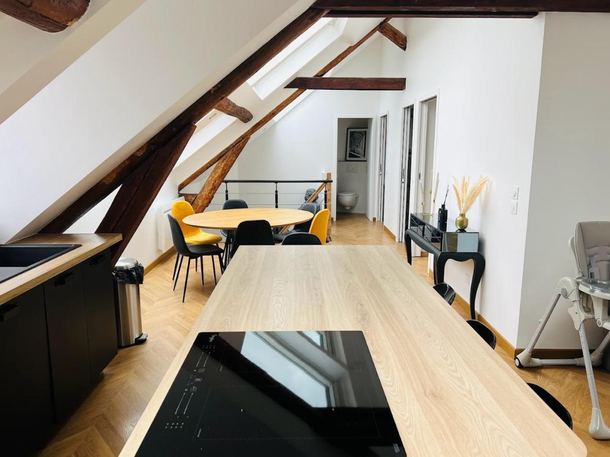 Elegant T4 Centre Reims/Parking Prive Apartment Екстериор снимка